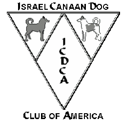 ICDCA logo and Canaan pup